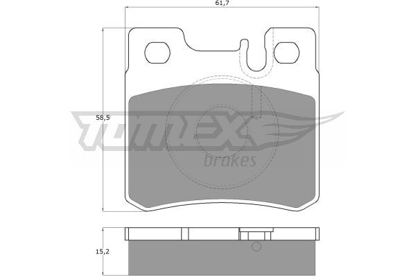 TOMEX BRAKES Комплект тормозных колодок, дисковый тормоз TX 12-33